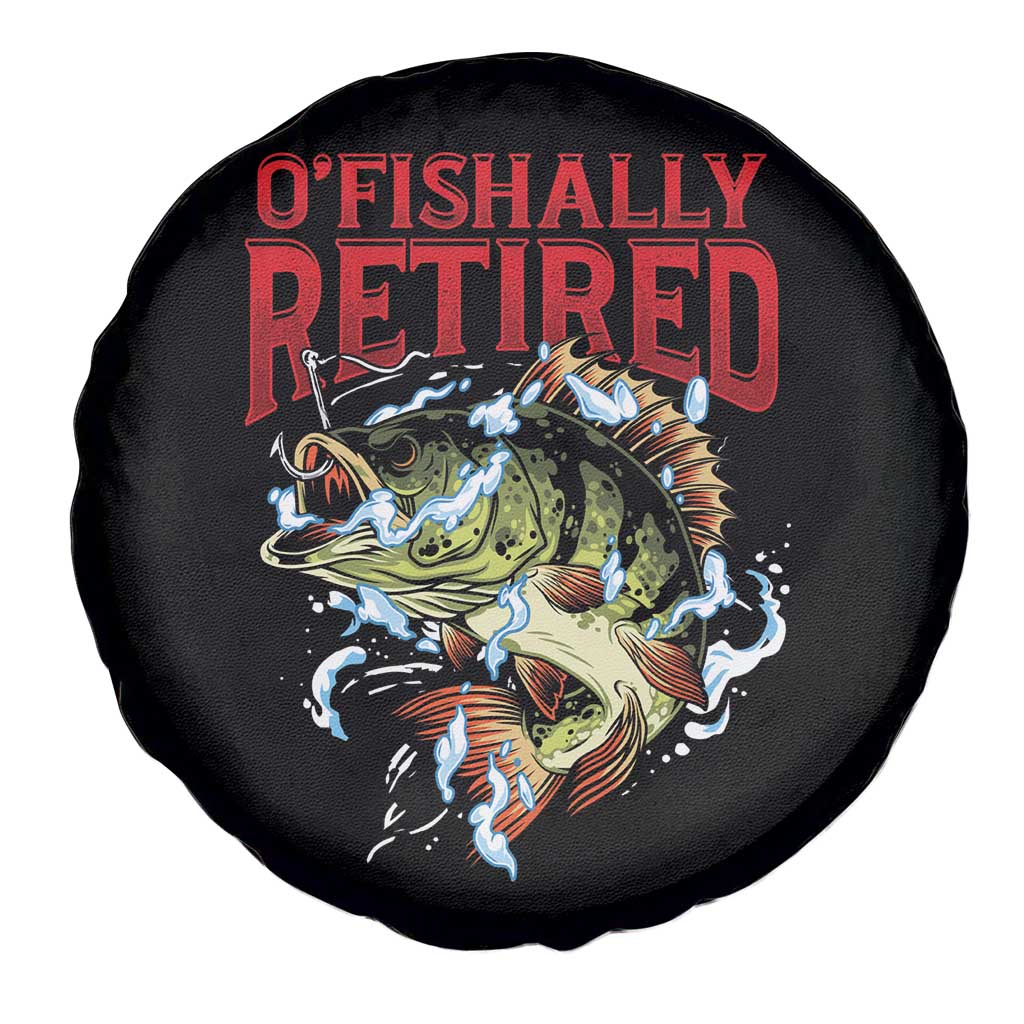 Retirement Fishing O'fishally Retired Fisherman Spare Tire Cover TS09 Print Your Wear