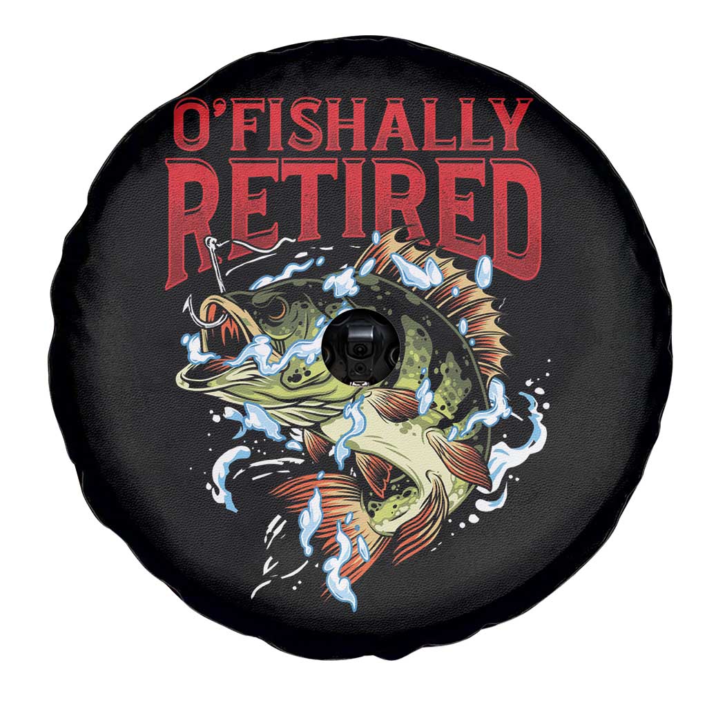 Retirement Fishing O'fishally Retired Fisherman Spare Tire Cover TS09 Print Your Wear