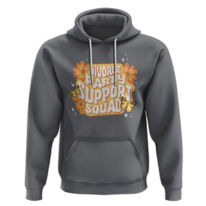Divorce Party Support Squad Hoodie TS09 Charcoal Printyourwear
