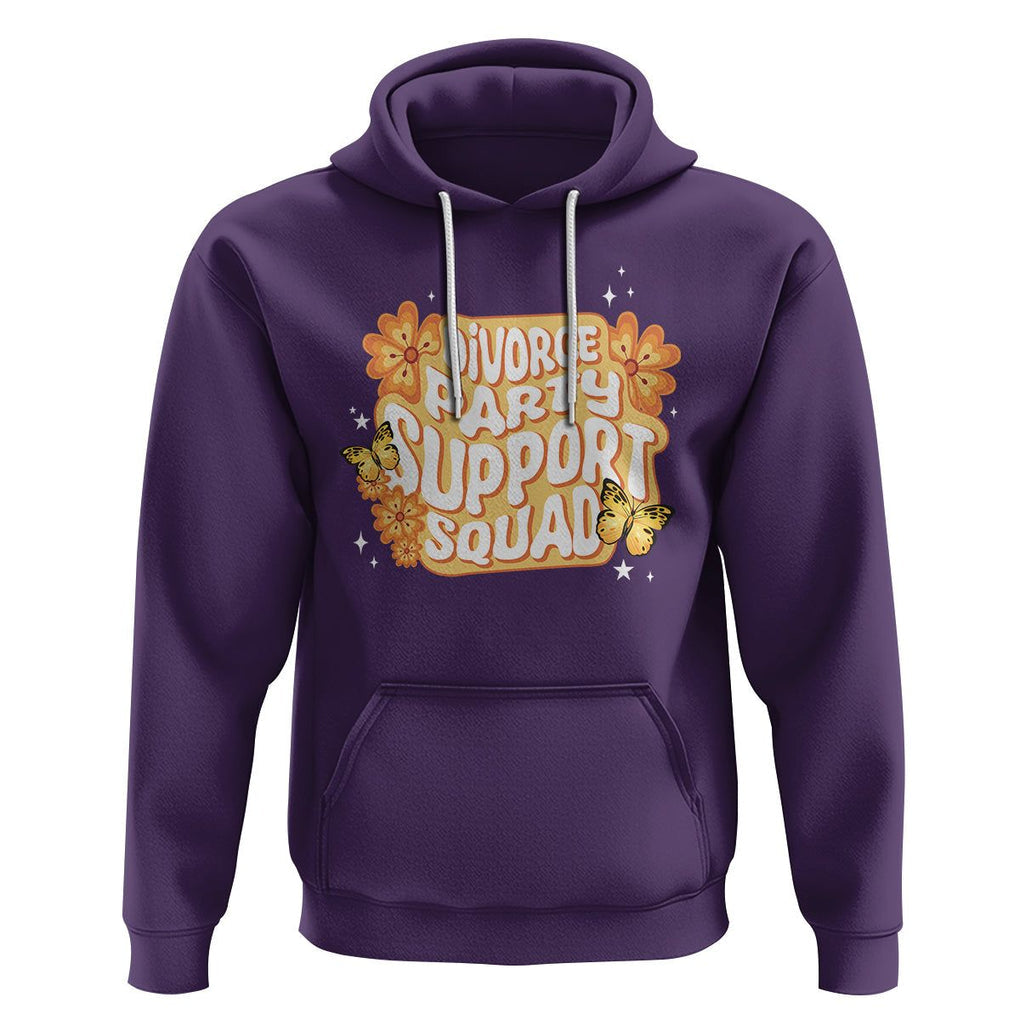 Divorce Party Support Squad Hoodie TS09 Purple Printyourwear