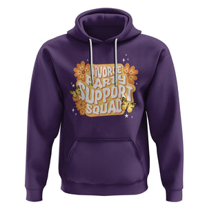 Divorce Party Support Squad Hoodie TS09 Purple Printyourwear