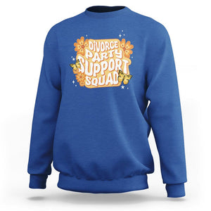 Divorce Party Support Squad Sweatshirt TS09 Royal Blue Printyourwear