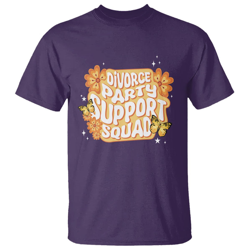 Divorce Party Support Squad T Shirt TS09 Purple Printyourwear