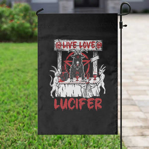 Halloween Satan Garden Flag Live Love Lucifer Demon TS09 Print Your Wear