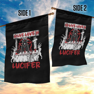 Halloween Satan Garden Flag Live Love Lucifer Demon TS09 Print Your Wear