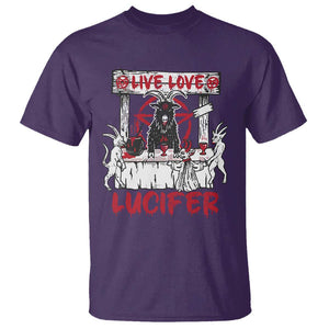 Halloween Satan T Shirt Live Love Lucifer Demon TS09 Purple Print Your Wear