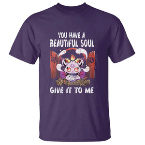Kawaii Satan Halloween T Shirt You Have a Beautiful Soul TS09 Purple Print Your Wear