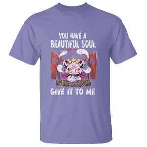 Kawaii Satan Halloween T Shirt You Have a Beautiful Soul TS09 Violet Print Your Wear