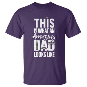 Father's Day T Shirt This is What an Amazing Dad Looks Like TS09 Purple Print Your Wear