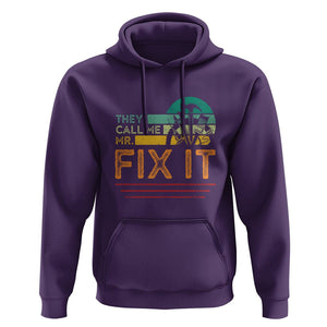 Father's Day Hoodie They Call Me Mr. Fix It TS09 Purple Print Your Wear