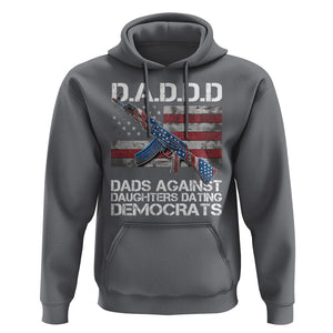 Girl Dad Hoodie DADDD Dads Against Daughters Dating Democrats TS09 Charcoal Print Your Wear