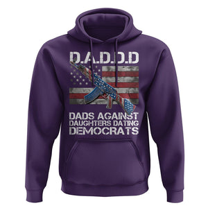 Girl Dad Hoodie DADDD Dads Against Daughters Dating Democrats TS09 Purple Print Your Wear