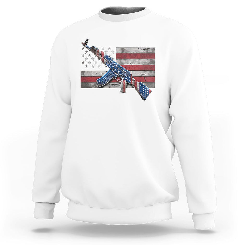 Girl Dad Sweatshirt DADDD Dads Against Daughters Dating Democrats TS09 White Print Your Wear