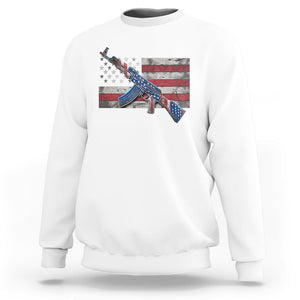 Girl Dad Sweatshirt DADDD Dads Against Daughters Dating Democrats TS09 White Print Your Wear