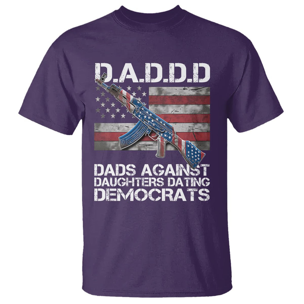 Girl Dad T Shirt DADDD Dads Against Daughters Dating Democrats TS09 Purple Print Your Wear