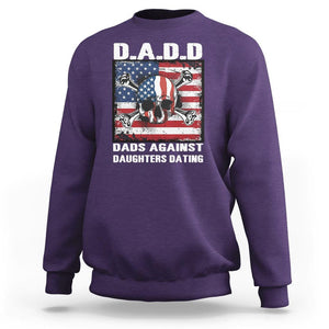 Girl Dad Sweatshirt DADD Dads Against Daughters Dating Skull America Flag TS09 Purple Print Your Wear