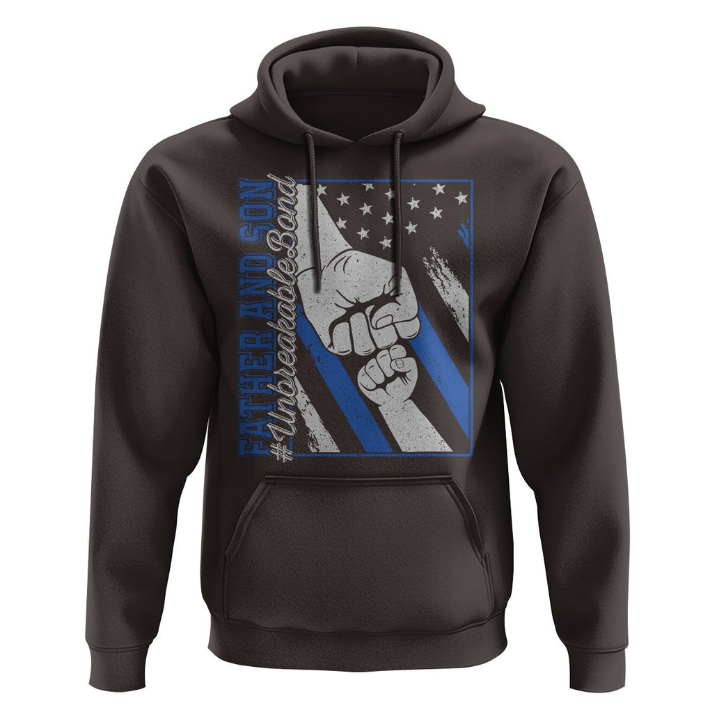 Father's Day Hoodie Father And Son Unbreakable Bond TS09 Dark Chocolate Print Your Wear
