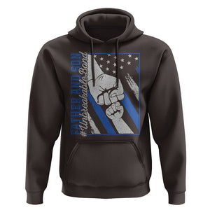Father's Day Hoodie Father And Son Unbreakable Bond TS09 Dark Chocolate Print Your Wear