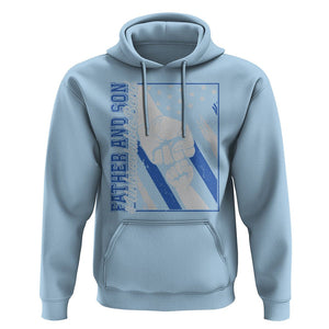 Father's Day Hoodie Father And Son Unbreakable Bond TS09 Light Blue Print Your Wear