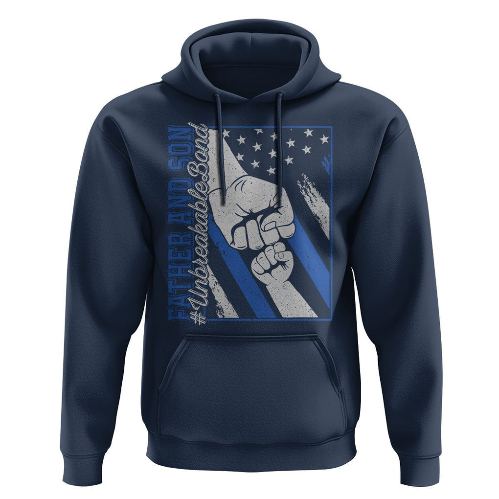 Father's Day Hoodie Father And Son Unbreakable Bond TS09 Navy Print Your Wear
