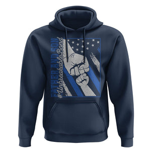 Father's Day Hoodie Father And Son Unbreakable Bond TS09 Navy Print Your Wear
