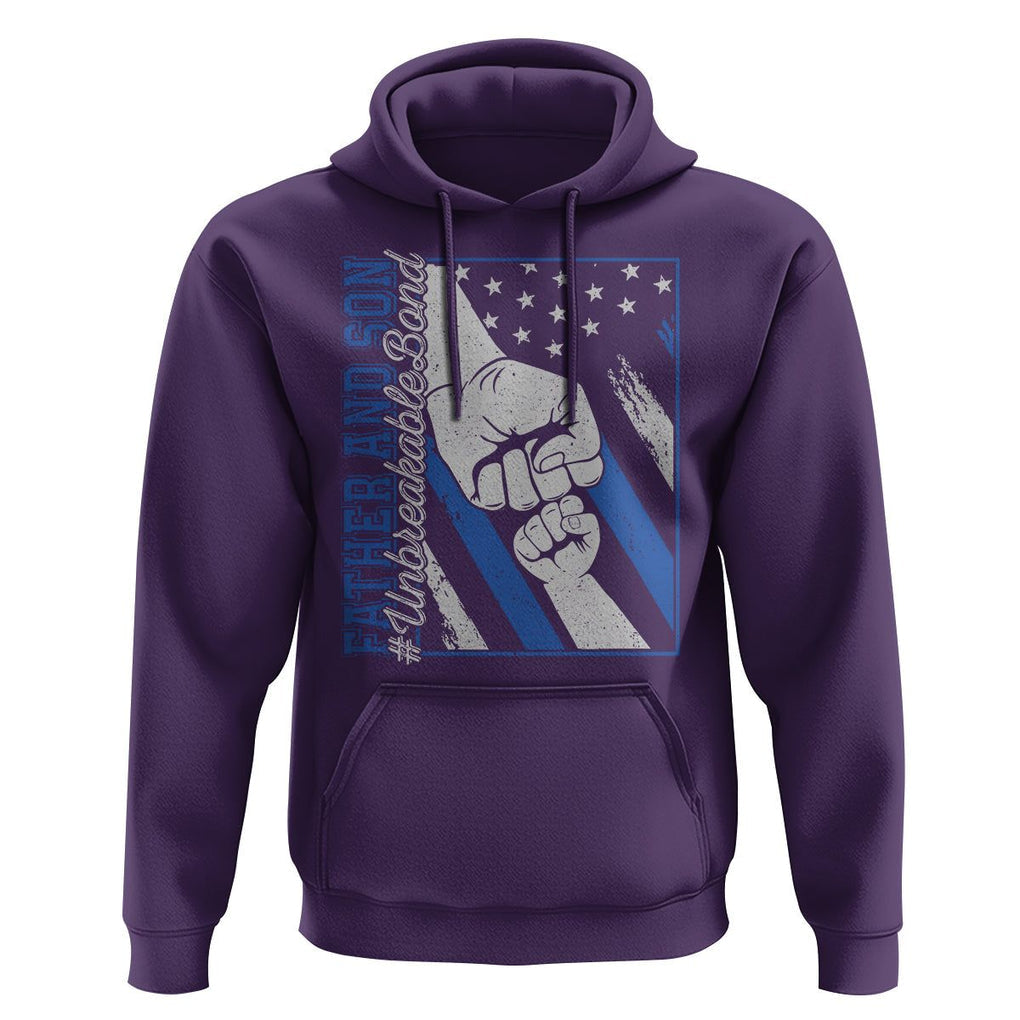 Father's Day Hoodie Father And Son Unbreakable Bond TS09 Purple Print Your Wear