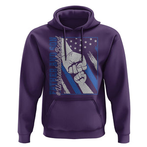 Father's Day Hoodie Father And Son Unbreakable Bond TS09 Purple Print Your Wear