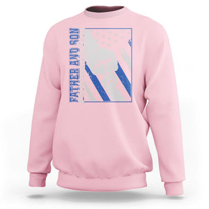 Father's Day Sweatshirt Father And Son Unbreakable Bond TS09 Light Pink Print Your Wear