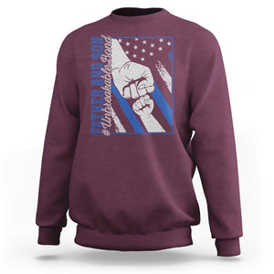 Father's Day Sweatshirt Father And Son Unbreakable Bond TS09 Maroon Print Your Wear
