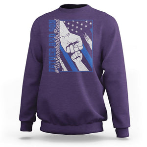 Father's Day Sweatshirt Father And Son Unbreakable Bond TS09 Purple Print Your Wear