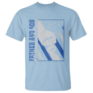 Father's Day T Shirt Father And Son Unbreakable Bond TS09 Light Blue Print Your Wear
