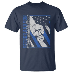 Father's Day T Shirt Father And Son Unbreakable Bond TS09 Navy Print Your Wear