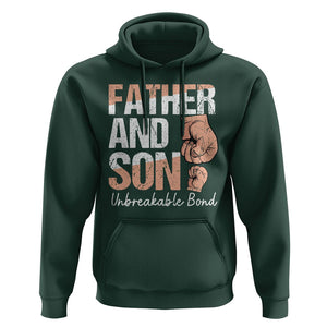 Father And Son Hoodie Unbreakable Bond Father's Day TS09 Dark Forest Green Print Your Wear