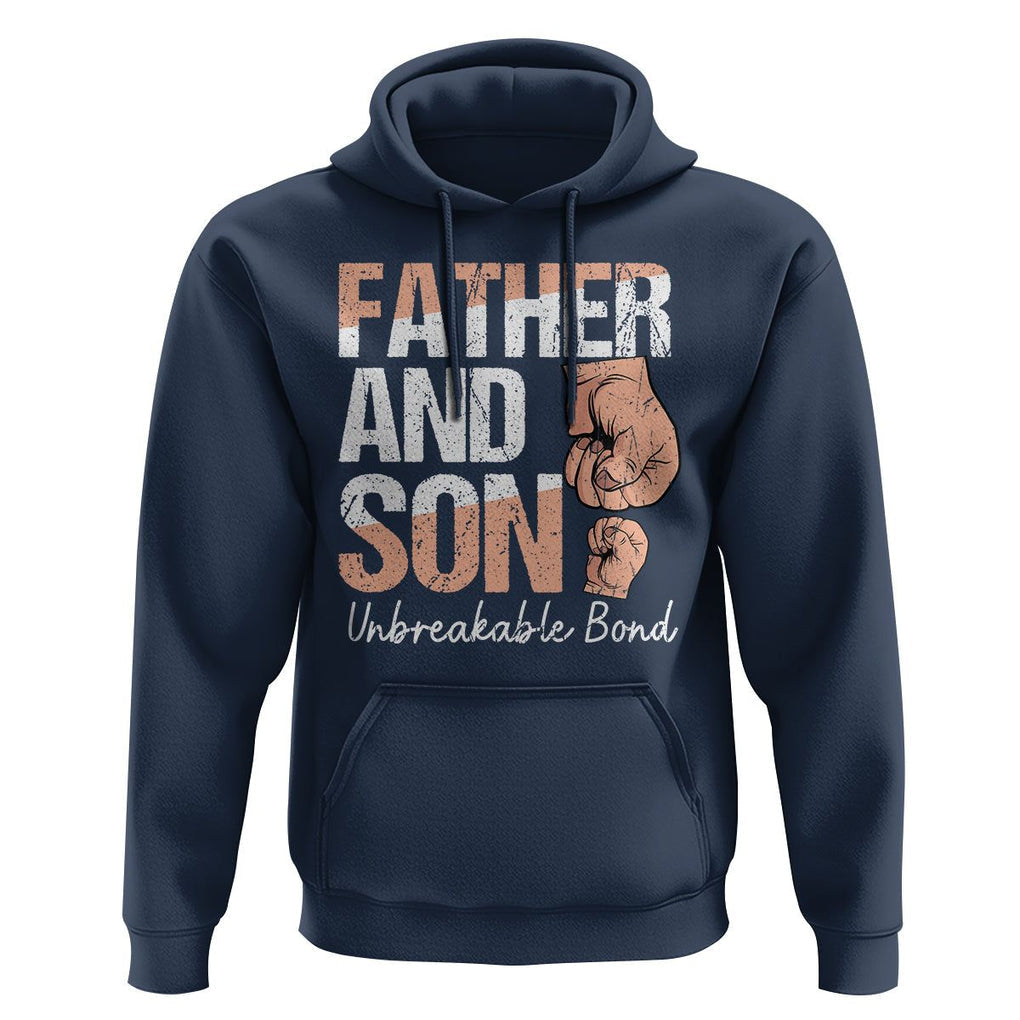Father And Son Hoodie Unbreakable Bond Father's Day TS09 Navy Print Your Wear
