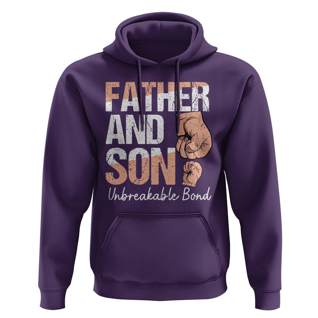 Father And Son Hoodie Unbreakable Bond Father's Day TS09 Purple Print Your Wear