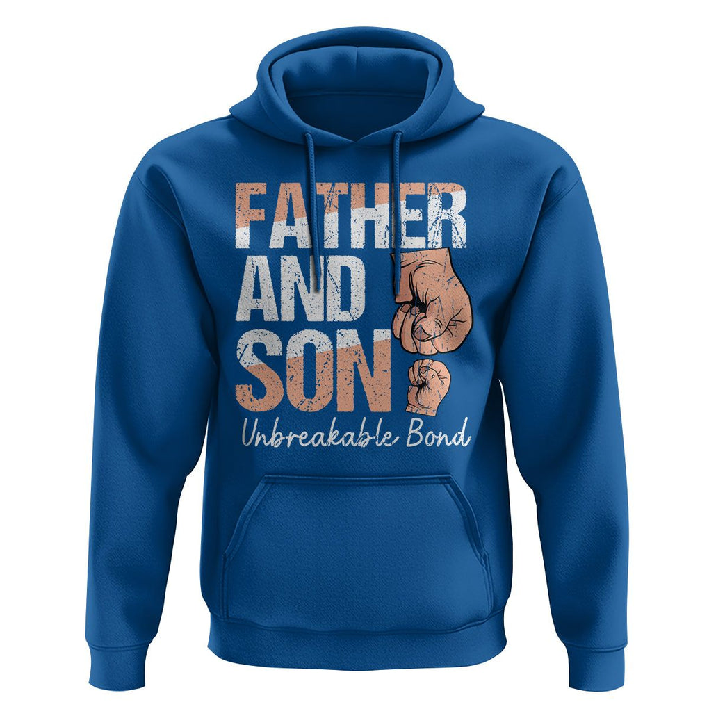 Father And Son Hoodie Unbreakable Bond Father's Day TS09 Royal Blue Print Your Wear