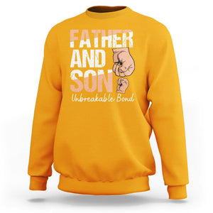 Father And Son Sweatshirt Unbreakable Bond Father's Day TS09 Gold Print Your Wear