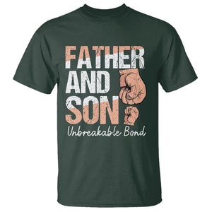 Father And Son T Shirt Unbreakable Bond Father's Day TS09 Dark Forest Green Print Your Wear