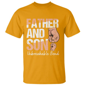 Father And Son T Shirt Unbreakable Bond Father's Day TS09 Gold Print Your Wear