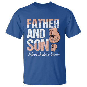 Father And Son T Shirt Unbreakable Bond Father's Day TS09 Royal Blue Print Your Wear