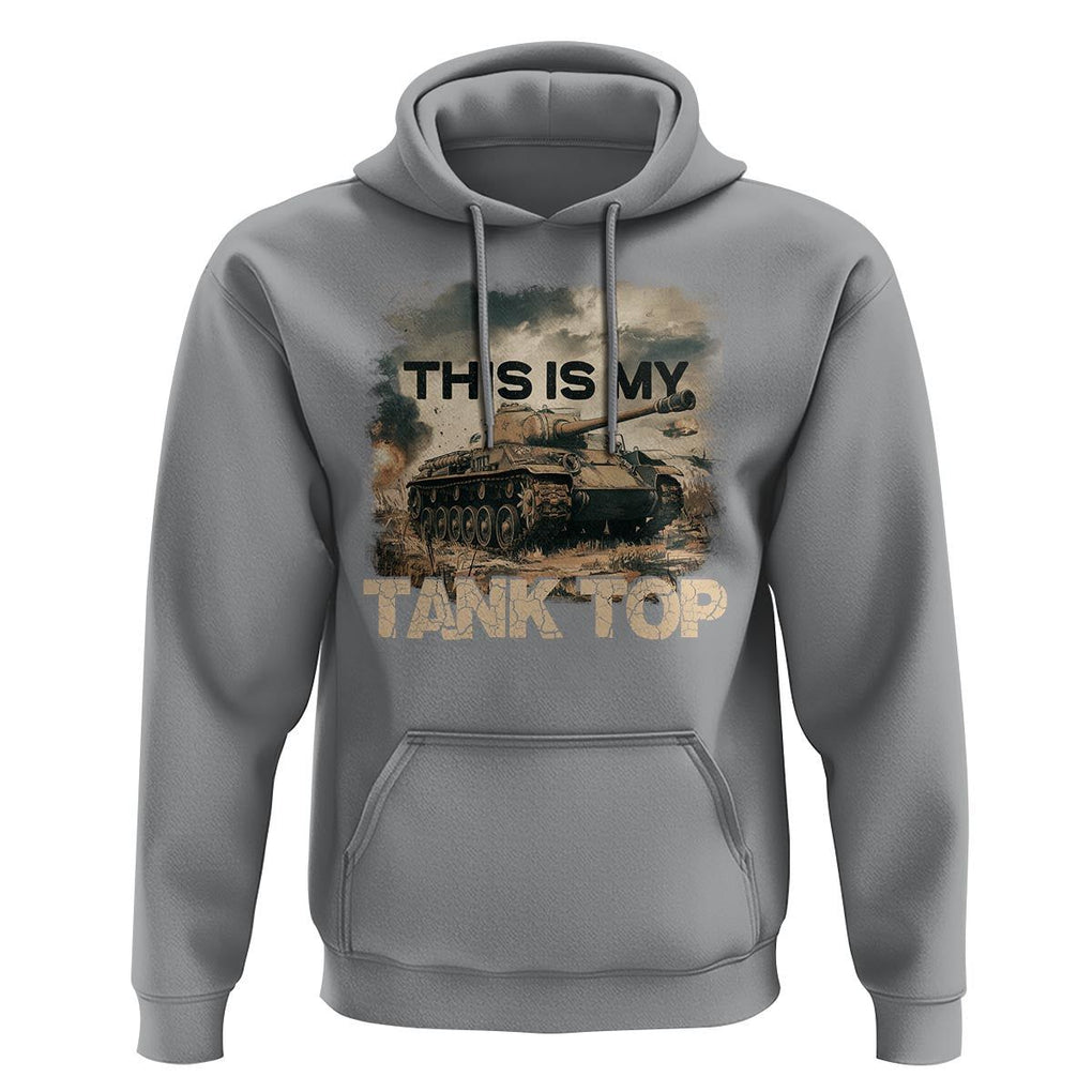 This Is My Tank Top Hoodie Funny Military Pun TS09 Sport Gray Print Your Wear
