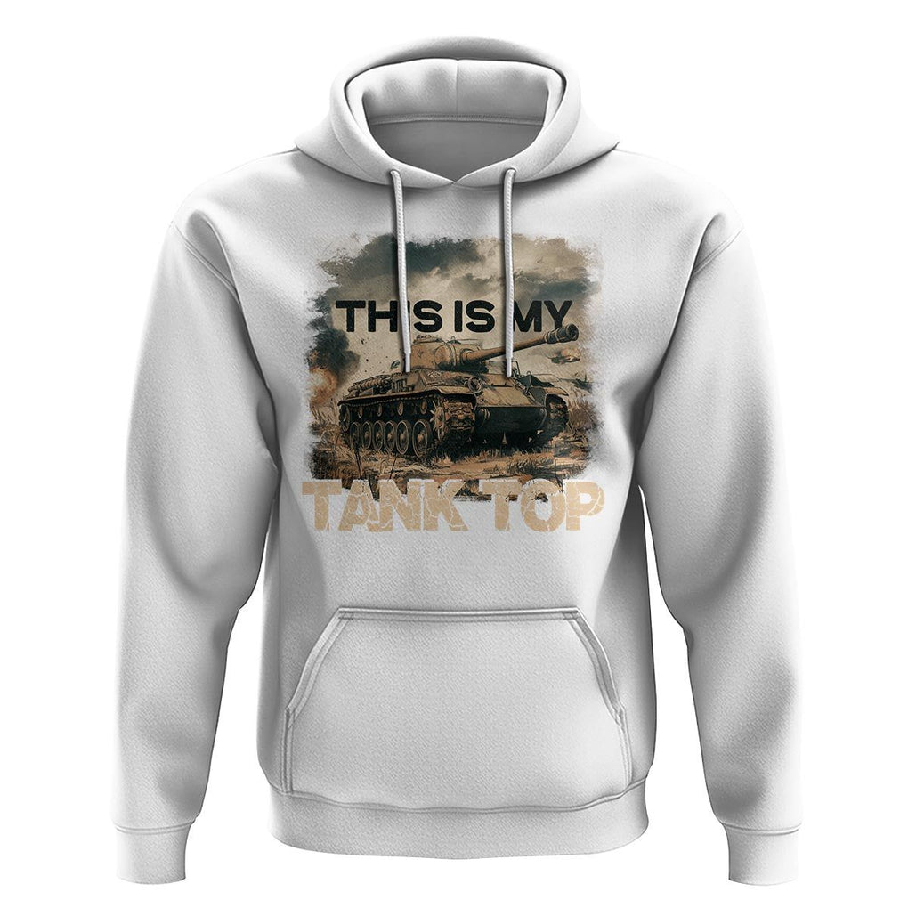 This Is My Tank Top Hoodie Funny Military Pun TS09 White Print Your Wear