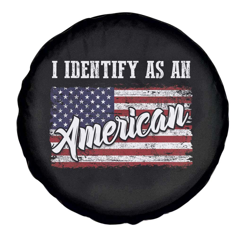 American Patriotic Spare Tire Cover I Identify As An American TS09 Print Your Wear