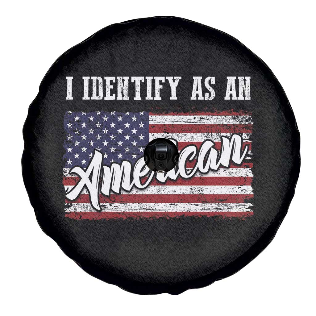 American Patriotic Spare Tire Cover I Identify As An American TS09 Print Your Wear