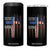 Christian American Patriotic 4 in 1 Can Cooler Tumbler Stand For The Flag Kneel For The Cross TS09 One Size: 16 oz Black Print Your Wear