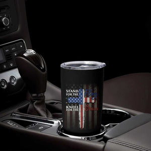 Christian American Patriotic Tumbler Cup Stand For The Flag Kneel For The Cross TS09 Print Your Wear