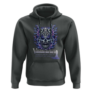 Viking By Blood American By Birth Patriot By Choice Hoodie TS09 Dark Heather Print Your Wear
