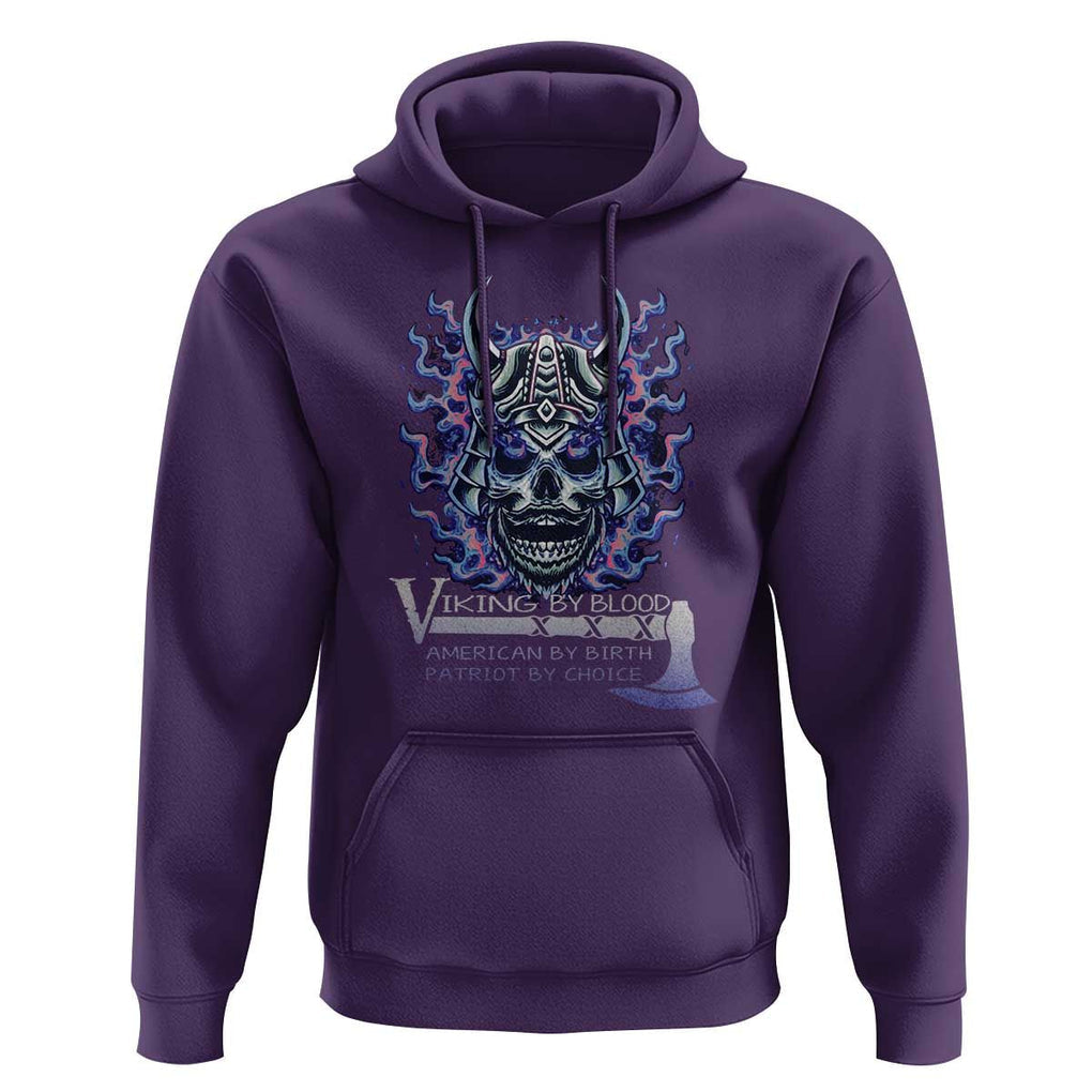 Viking By Blood American By Birth Patriot By Choice Hoodie TS09 Purple Print Your Wear