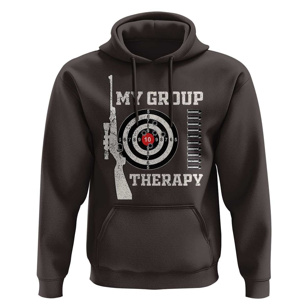 Gun Lover Hoodie My Group Therapy Shooting TS09 Dark Chocolate Print Your Wear