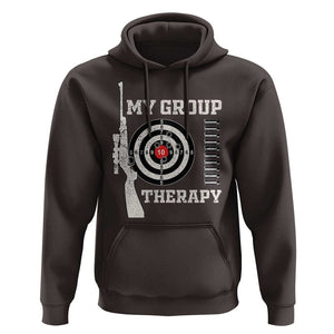 Gun Lover Hoodie My Group Therapy Shooting TS09 Dark Chocolate Print Your Wear